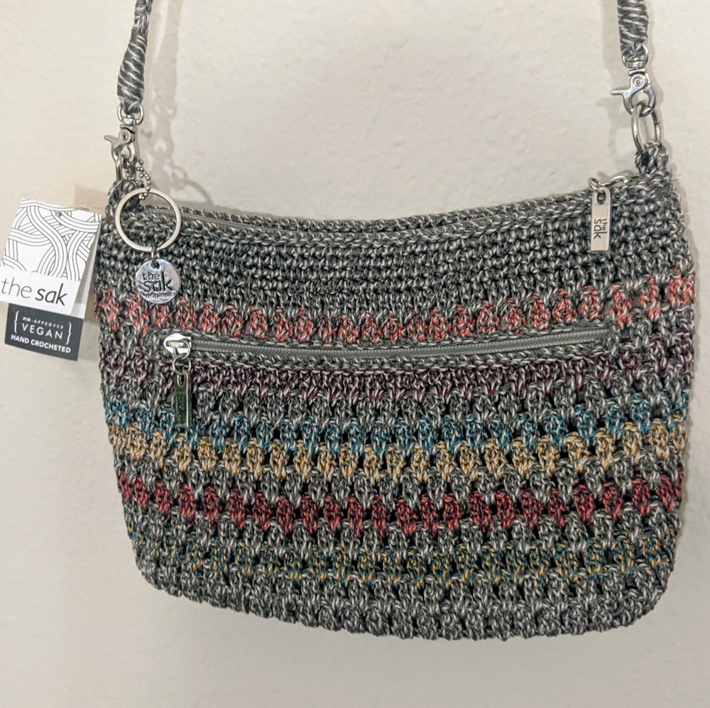 The Sak Vegan Hand-Crocheted Multi-Color Handbag